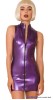 Latex Kleid in purplemetallic