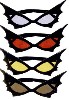 Schwarze Bat Brille