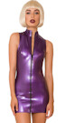 Latex Polo Dress Purple